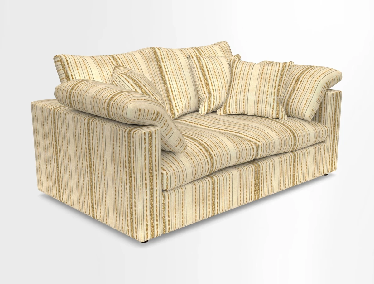 Big Softie Straight Arm 3 Seater Sofa in Sahara Chalk