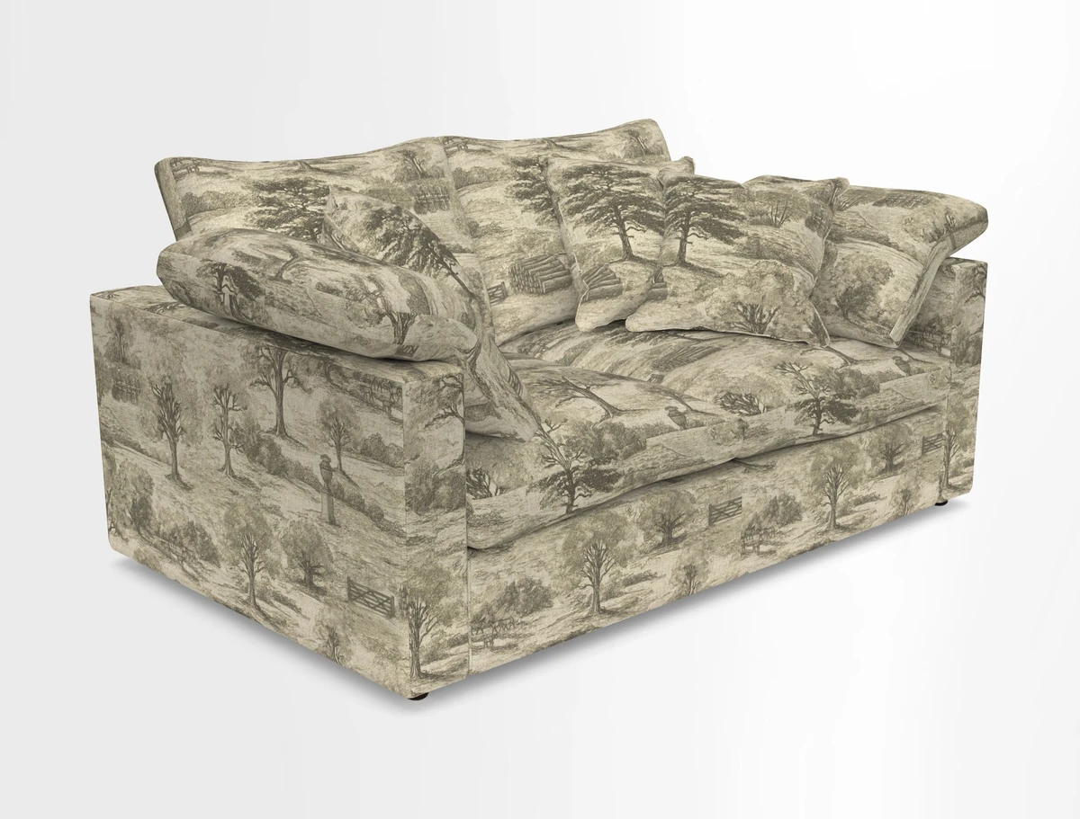 Big Softie Straight Arm 3 Seater Sofa in Sahara Chalk