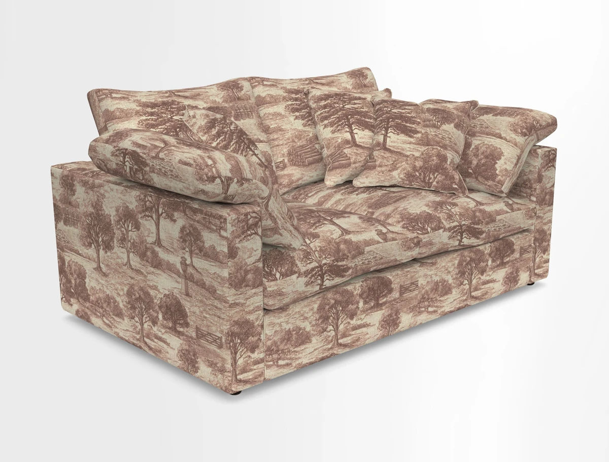 Big Softie Straight Arm 3 Seater Sofa in Sahara Chalk