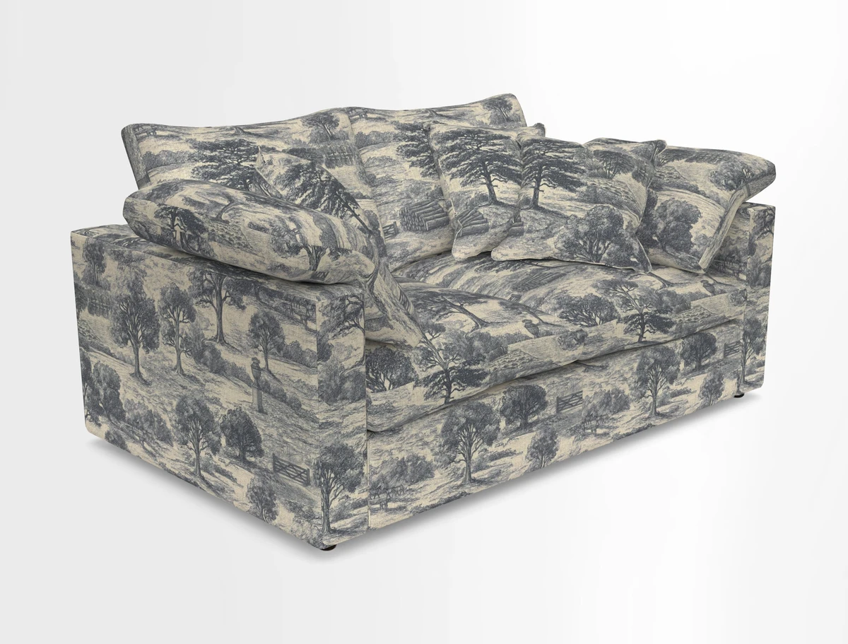 Big Softie Straight Arm 3 Seater Sofa in Sahara Chalk