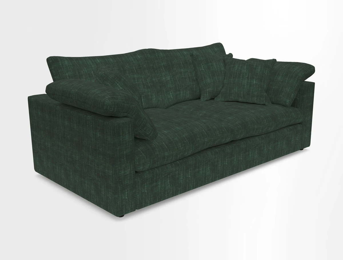 Big Softie Straight Arm 3 Seater Sofa in Sahara Chalk
