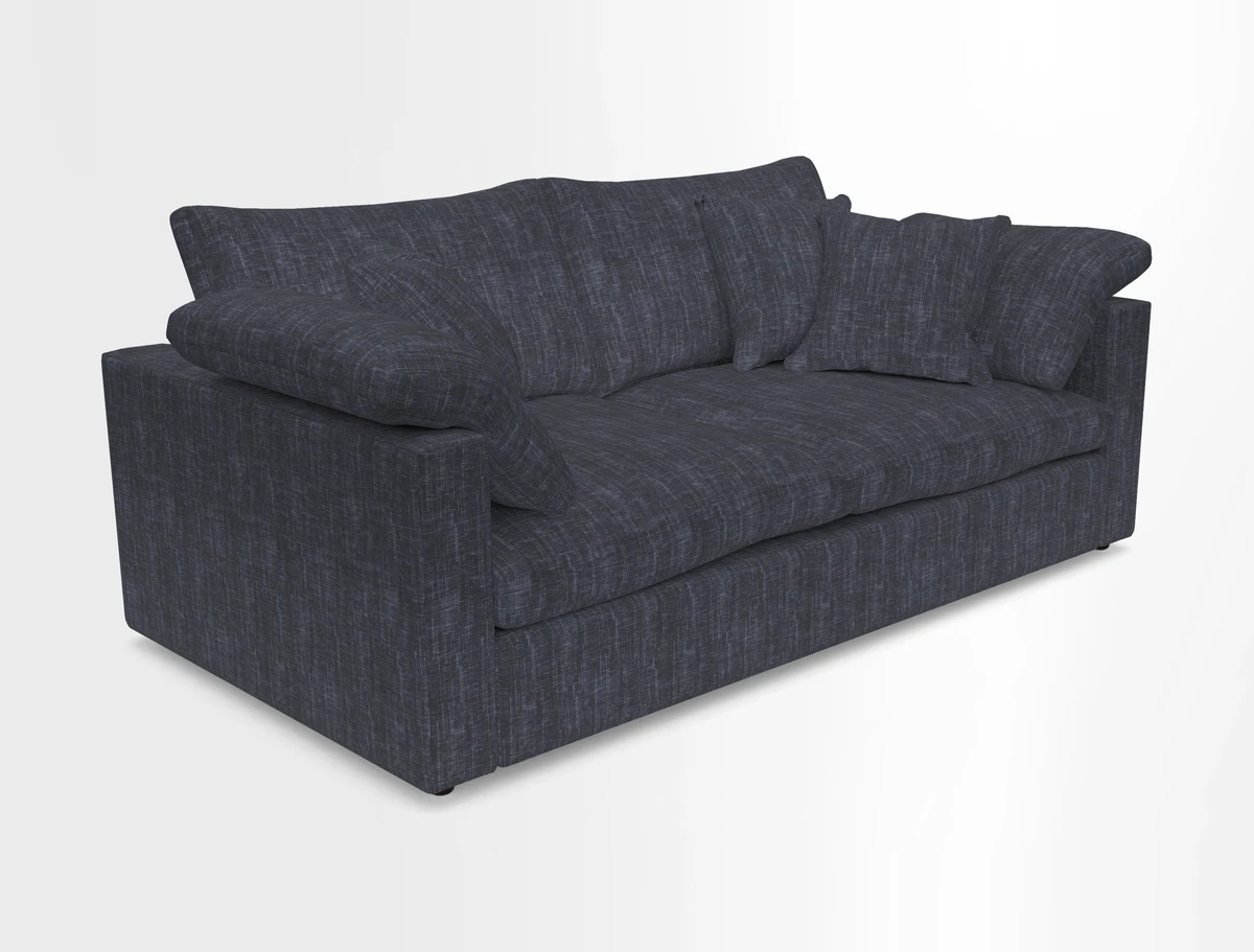 Big Softie Straight Arm 3 Seater Sofa in Sahara Chalk