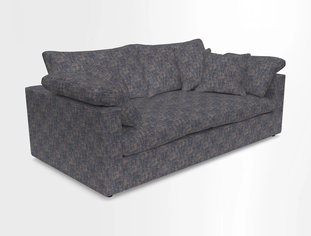 Big Softie Straight Arm 3 Seater Sofa in Sahara Chalk