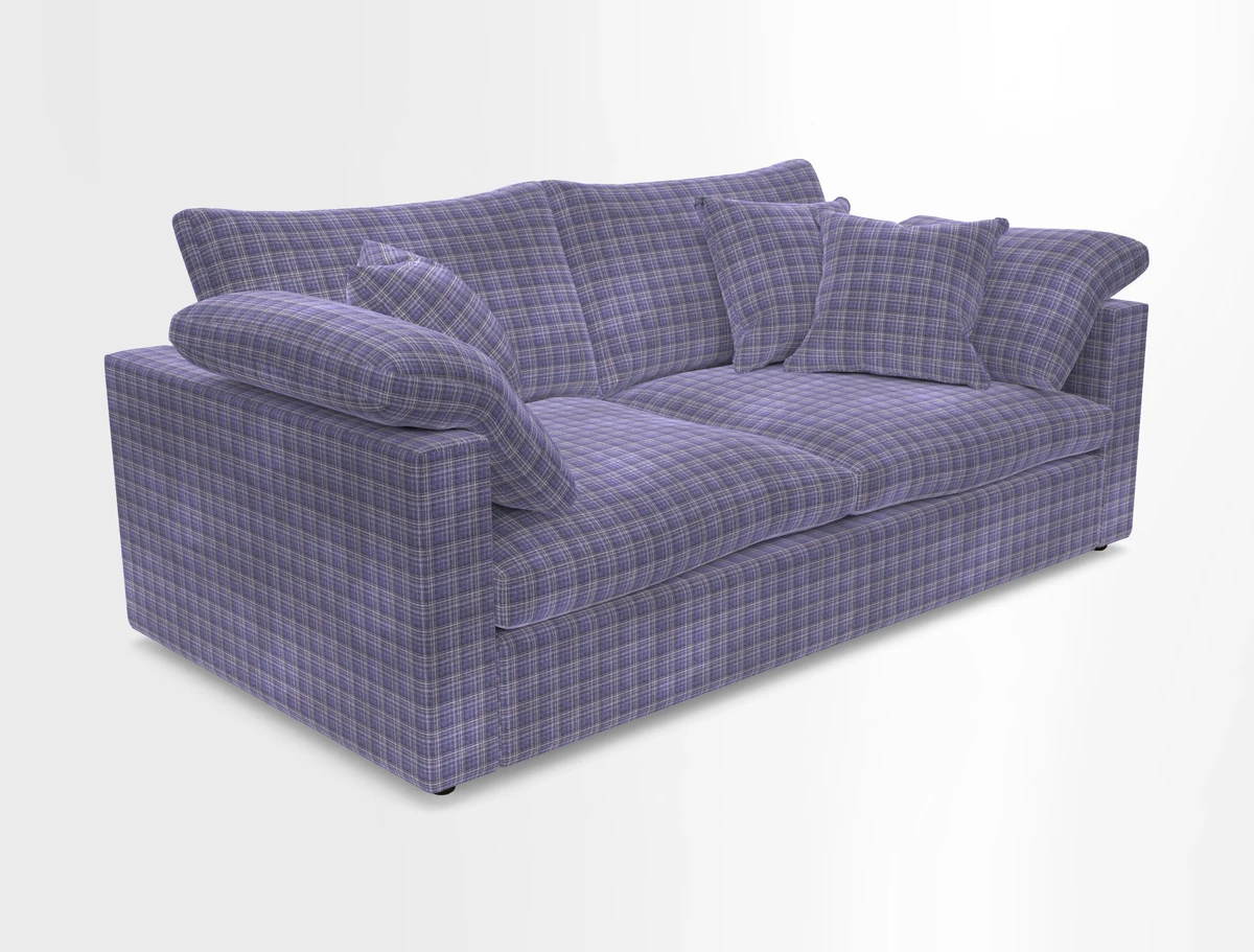 Big Softie Straight Arm 3 Seater Sofa in Sahara Chalk