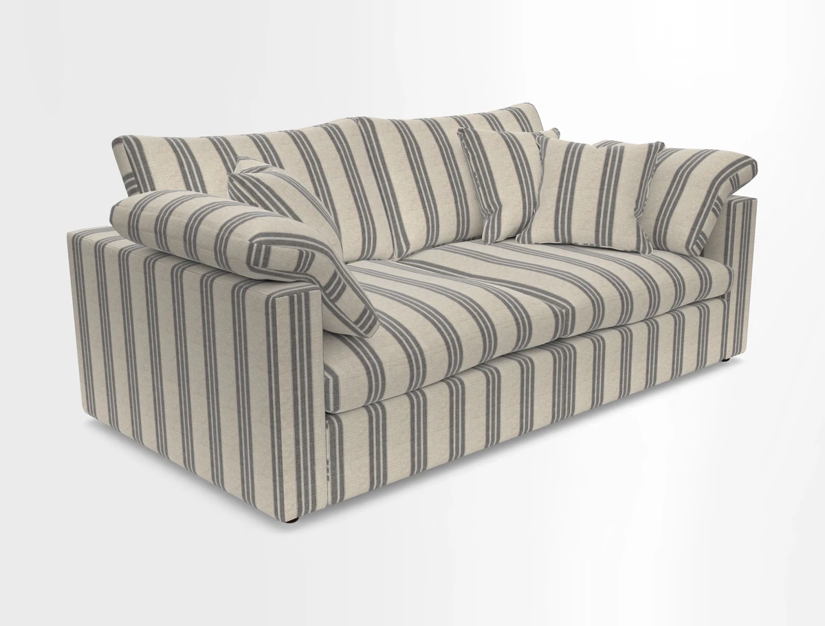 Big Softie Straight Arm 3 Seater Sofa in Sahara Chalk