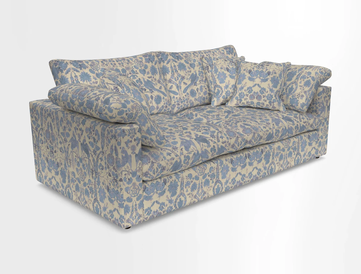 Big Softie Straight Arm 3 Seater Sofa in Sahara Chalk