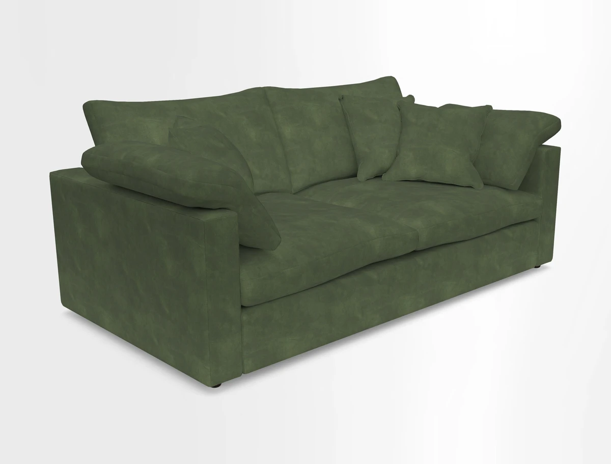Big Softie Straight Arm 3 Seater Sofa in Sahara Chalk