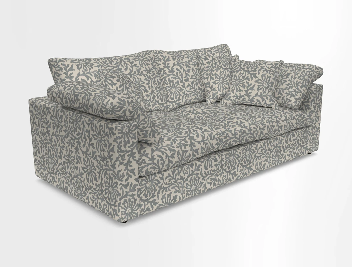 Big Softie Straight Arm 3 Seater Sofa in Sahara Chalk
