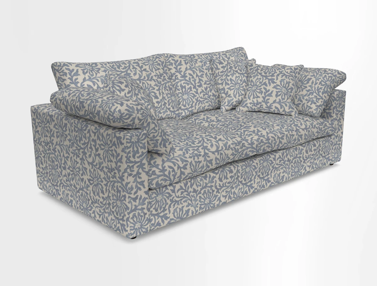 Big Softie Straight Arm 3 Seater Sofa in Sahara Chalk