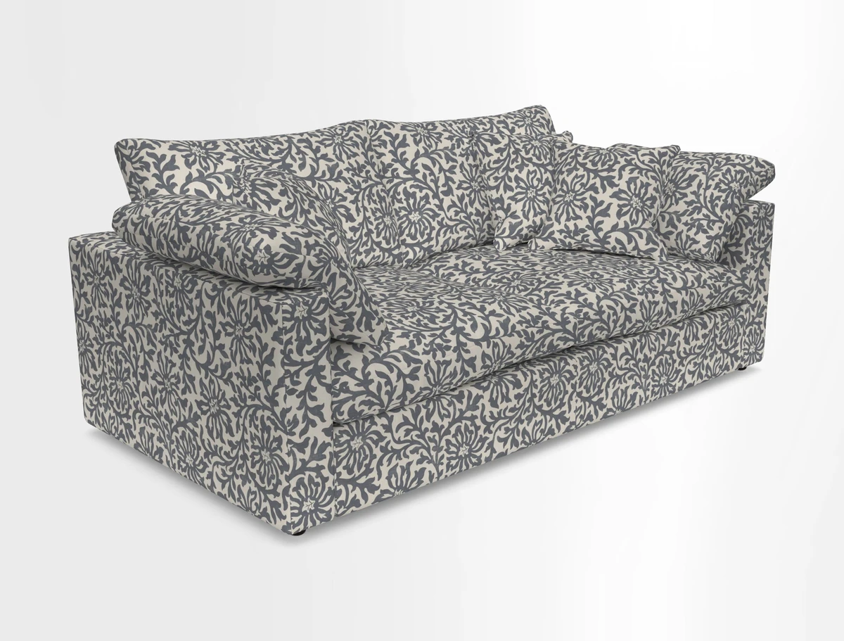 Big Softie Straight Arm 3 Seater Sofa in Sahara Chalk