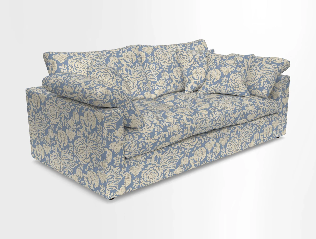 Big Softie Straight Arm 3 Seater Sofa in Sahara Chalk