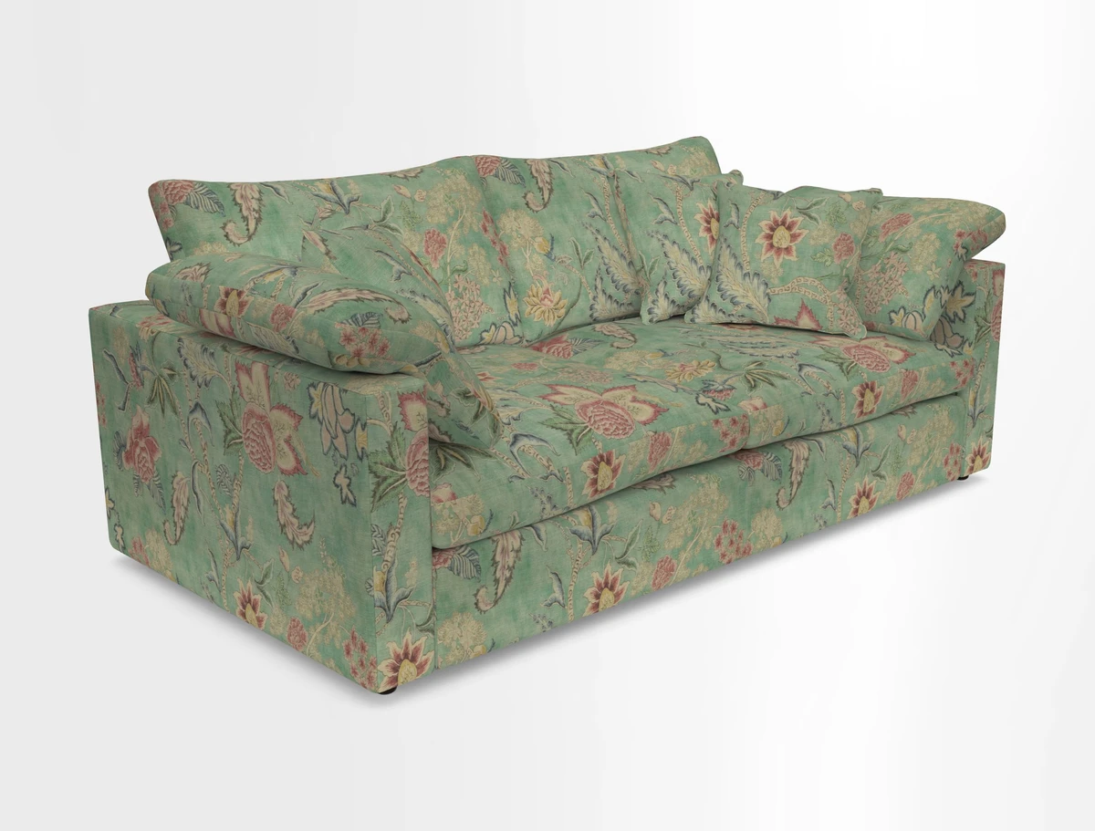 Big Softie Straight Arm 3 Seater Sofa in Sahara Chalk