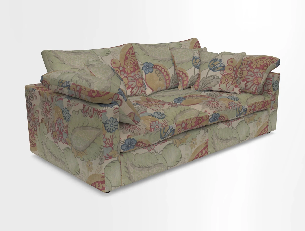 Big Softie Straight Arm 3 Seater Sofa in Sahara Chalk