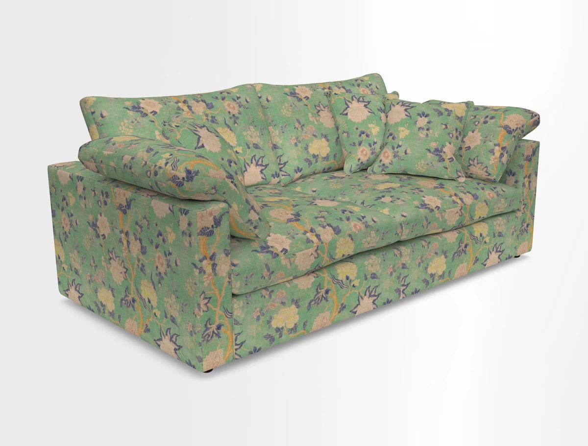 Big Softie Straight Arm 3 Seater Sofa in Sahara Chalk