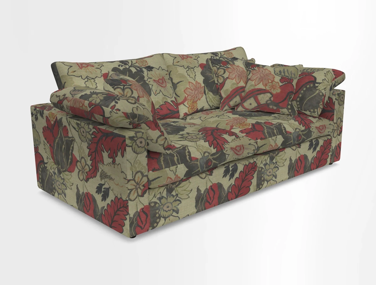 Big Softie Straight Arm 3 Seater Sofa in Sahara Chalk