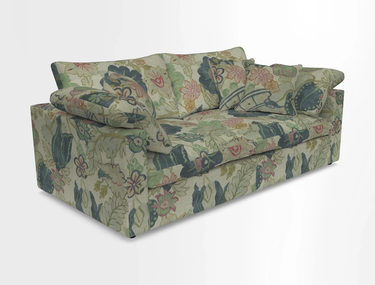 Big Softie Straight Arm 3 Seater Sofa in Sahara Chalk