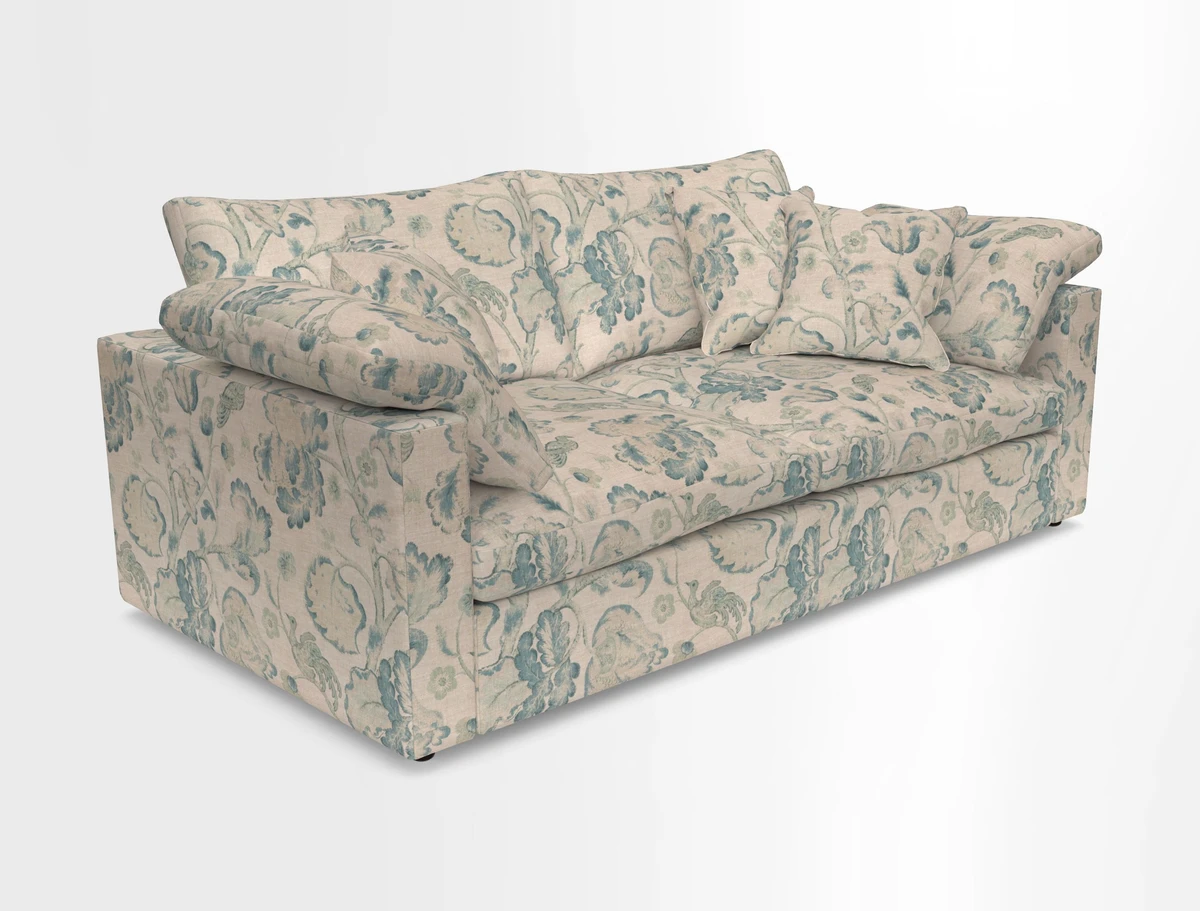 Big Softie Straight Arm 3 Seater Sofa in Sahara Chalk