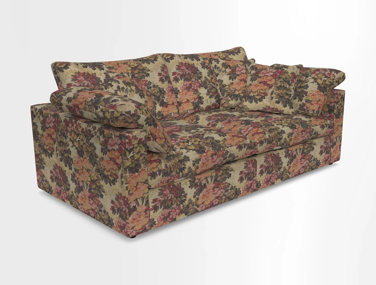 Big Softie Straight Arm 3 Seater Sofa in Sahara Chalk