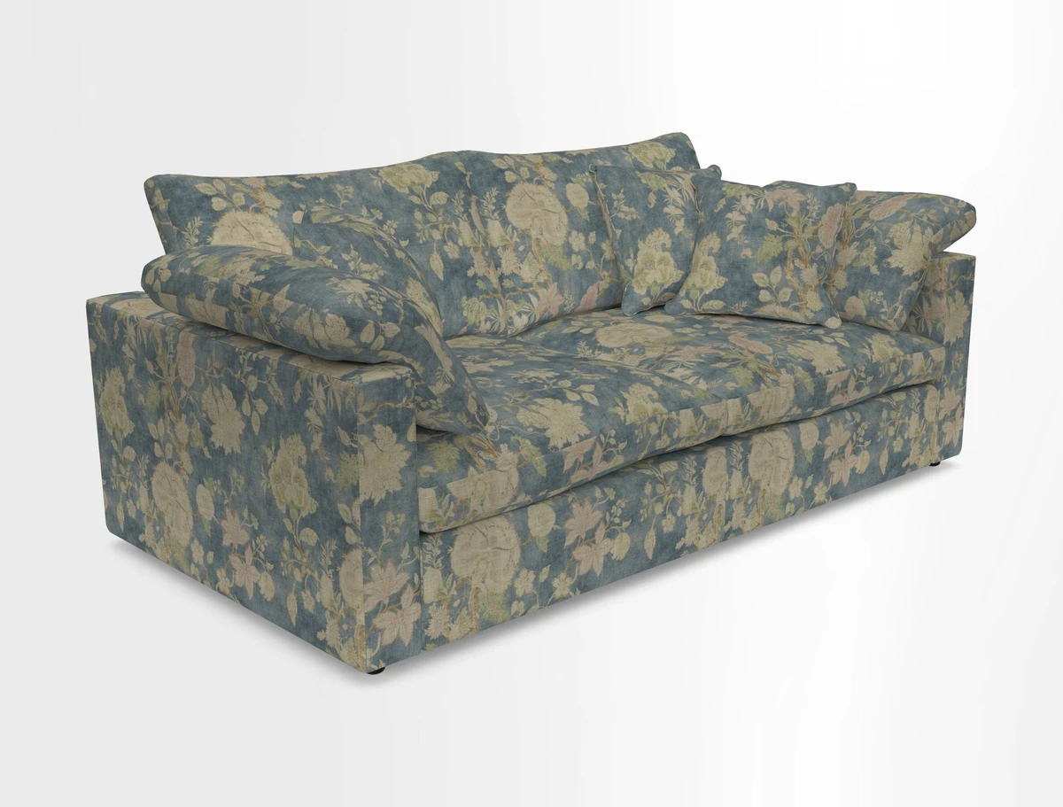 Big Softie Straight Arm 3 Seater Sofa in Sahara Chalk