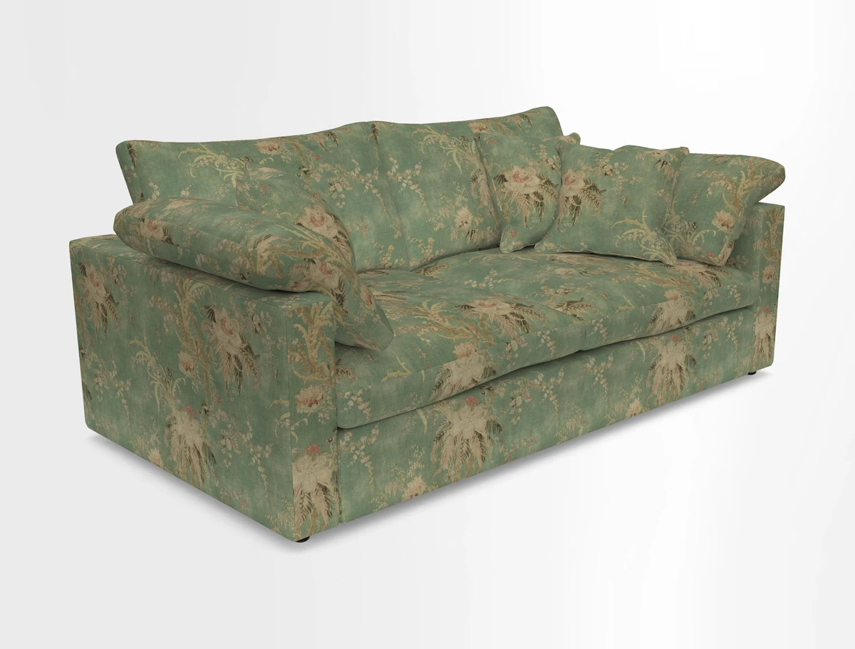 Big Softie Straight Arm 3 Seater Sofa in Sahara Chalk