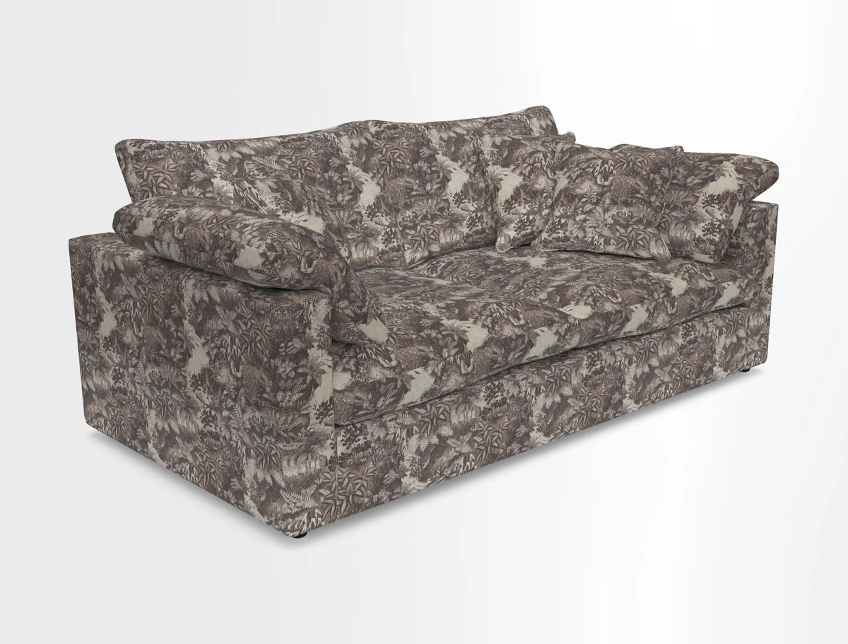 Big Softie Straight Arm 3 Seater Sofa in Sahara Chalk