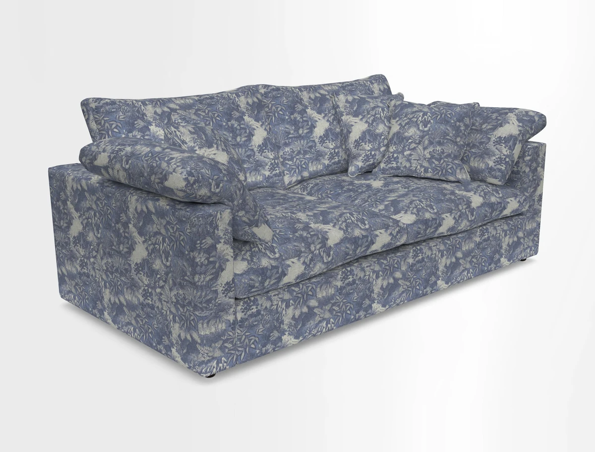 Big Softie Straight Arm 3 Seater Sofa in Sahara Chalk