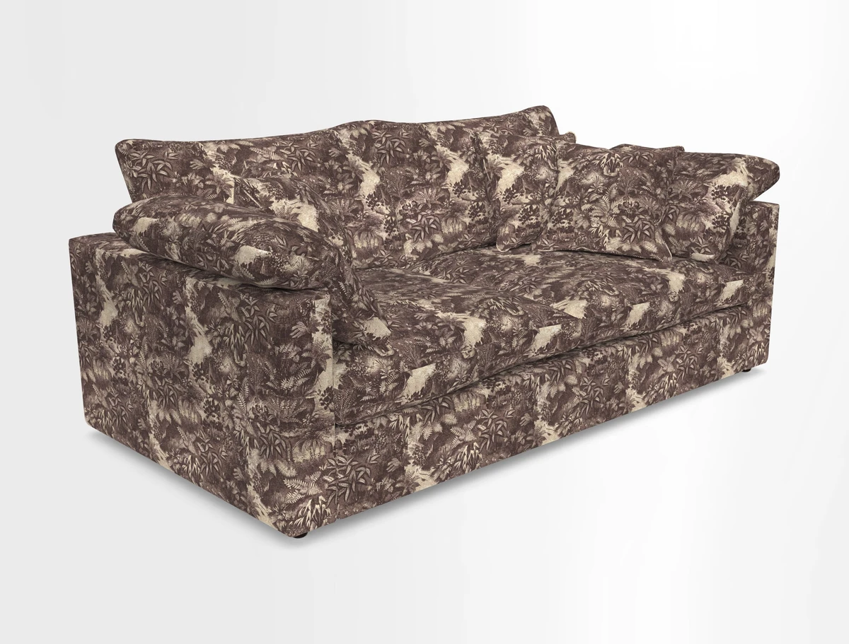 Big Softie Straight Arm 3 Seater Sofa in Sahara Chalk