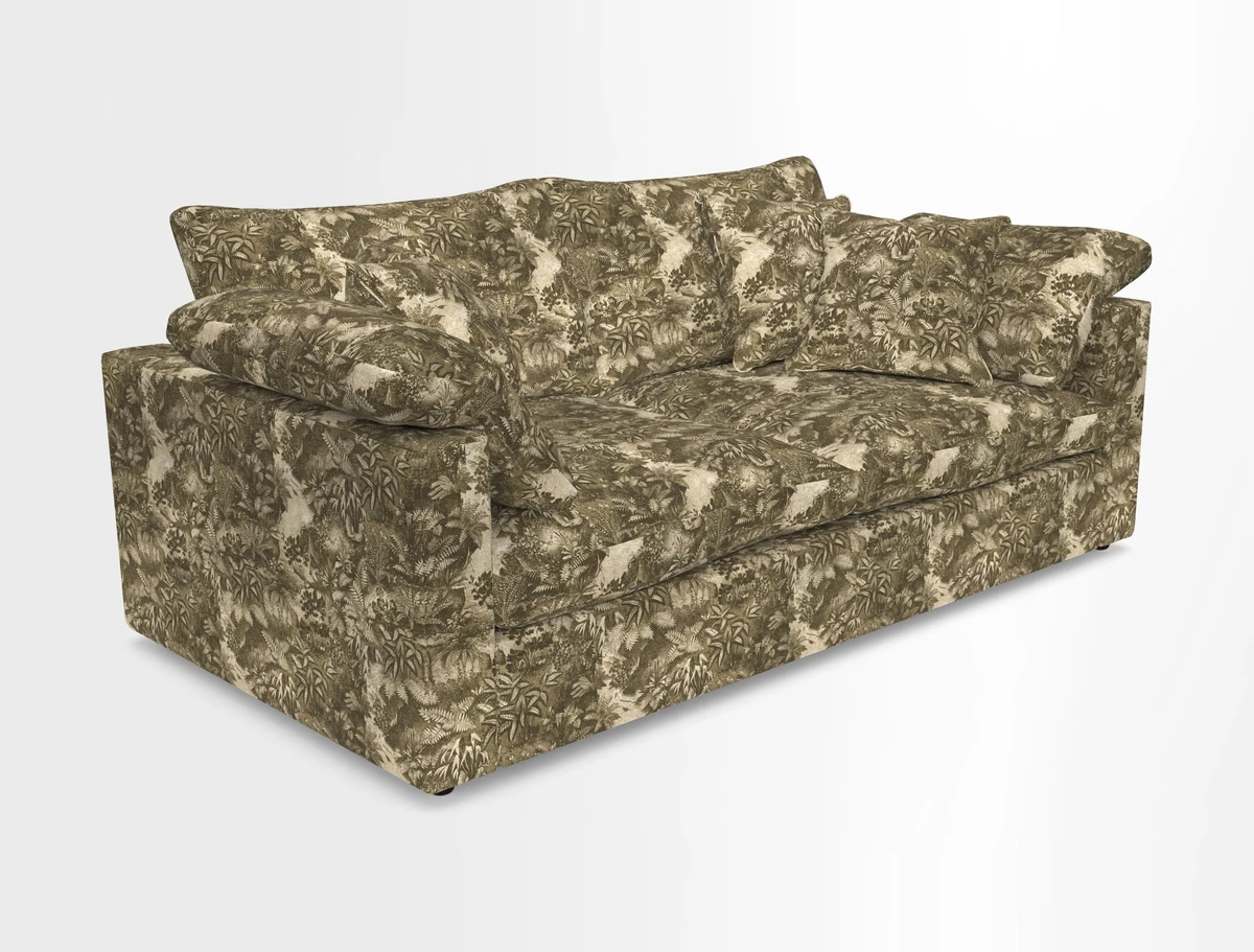 Big Softie Straight Arm 3 Seater Sofa in Sahara Chalk