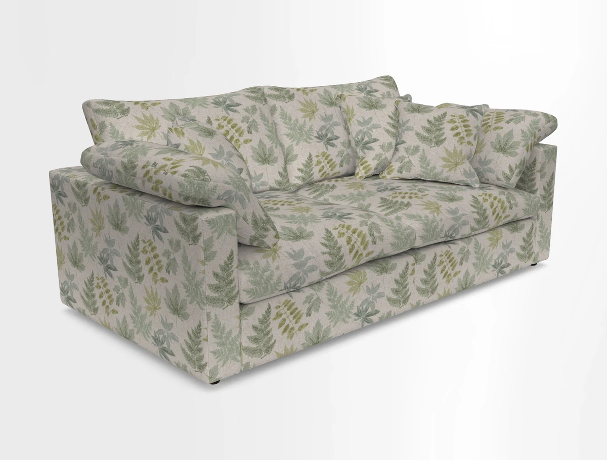 Big Softie Straight Arm 3 Seater Sofa in Sahara Chalk