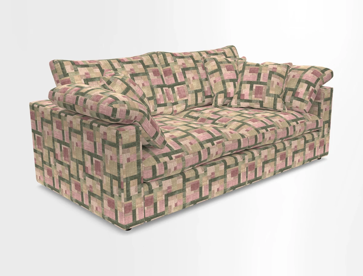 Big Softie Straight Arm 3 Seater Sofa in Sahara Chalk