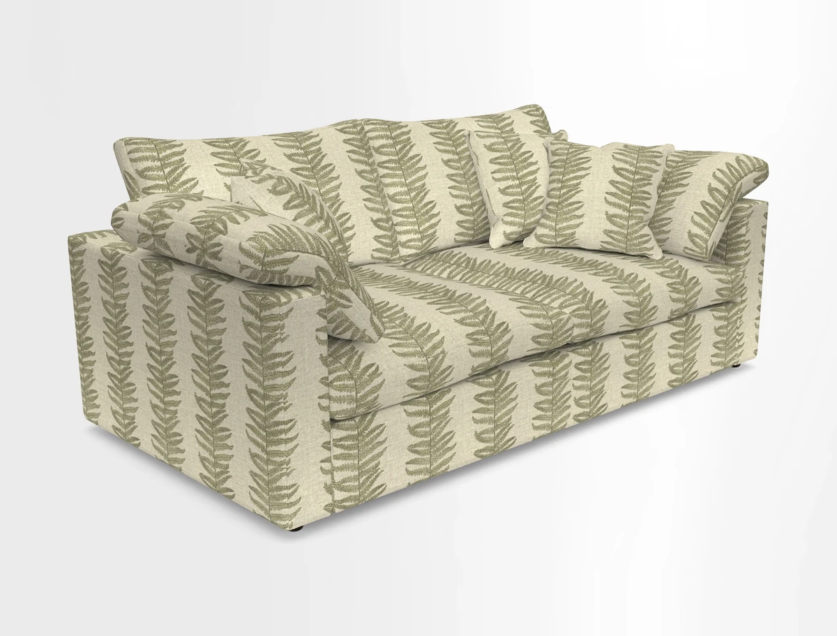 Big Softie Straight Arm 3 Seater Sofa in Sahara Chalk