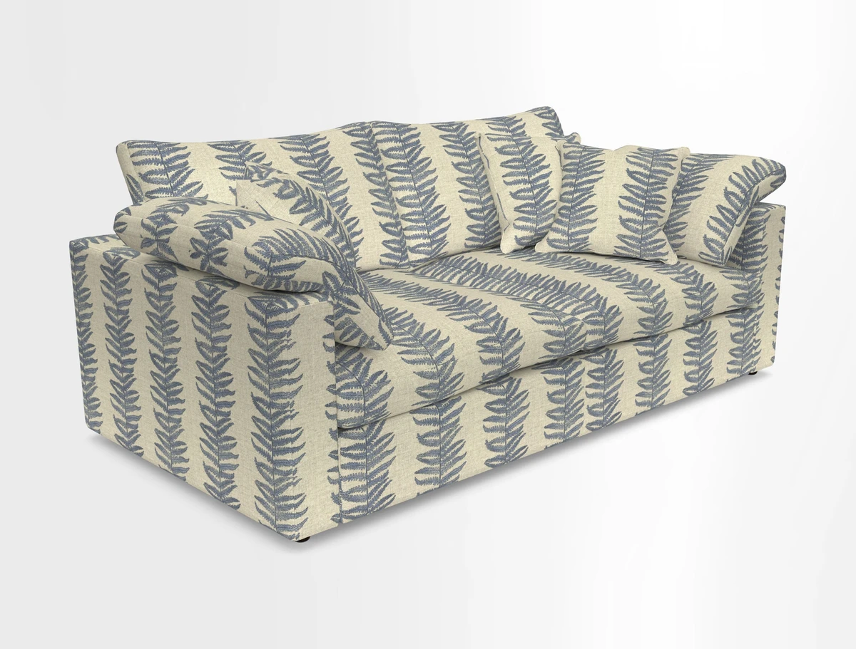 Big Softie Straight Arm 3 Seater Sofa in Sahara Chalk