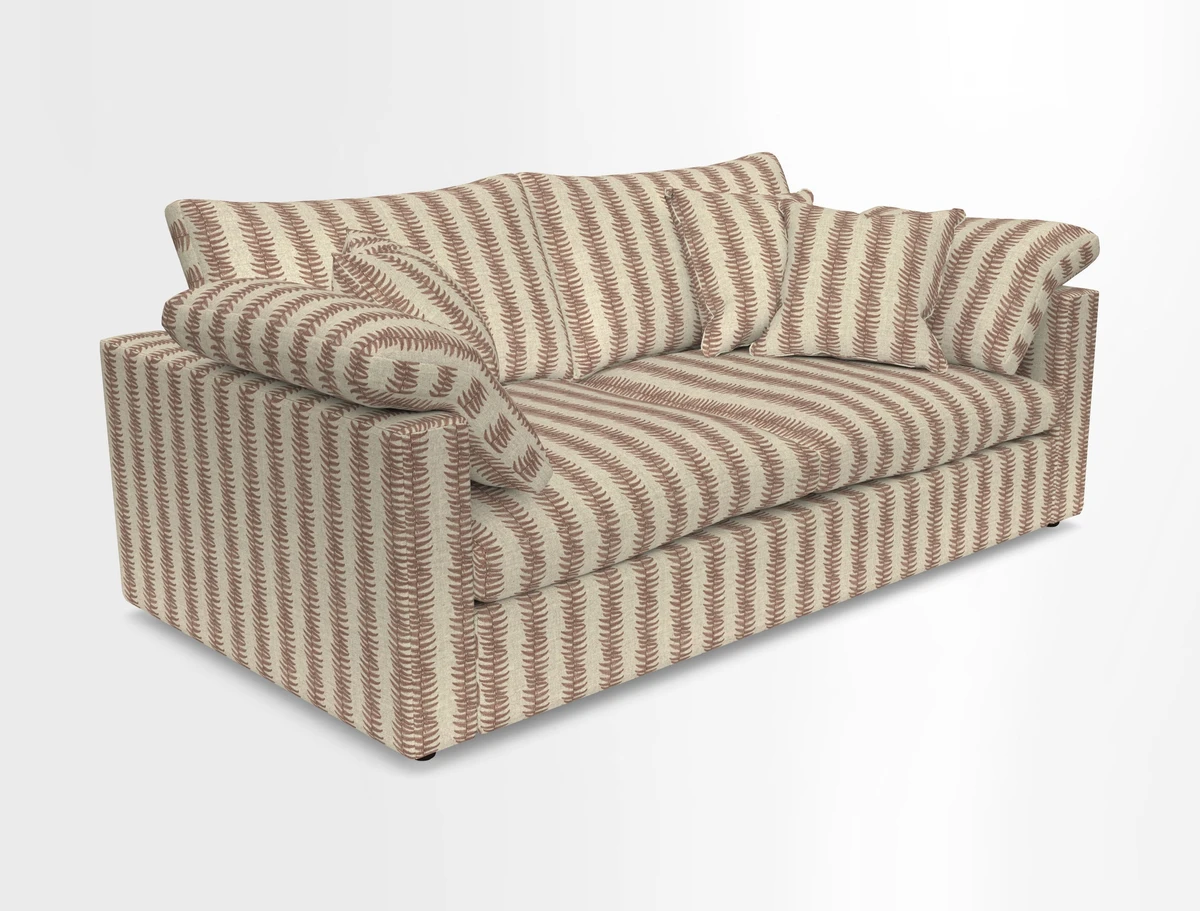 Big Softie Straight Arm 3 Seater Sofa in Sahara Chalk
