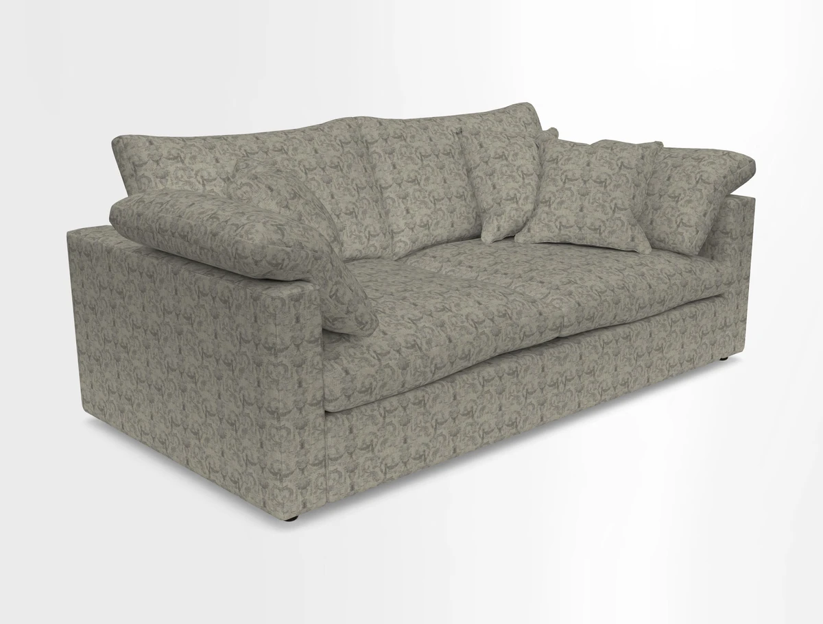 Big Softie Straight Arm 3 Seater Sofa in Sahara Chalk