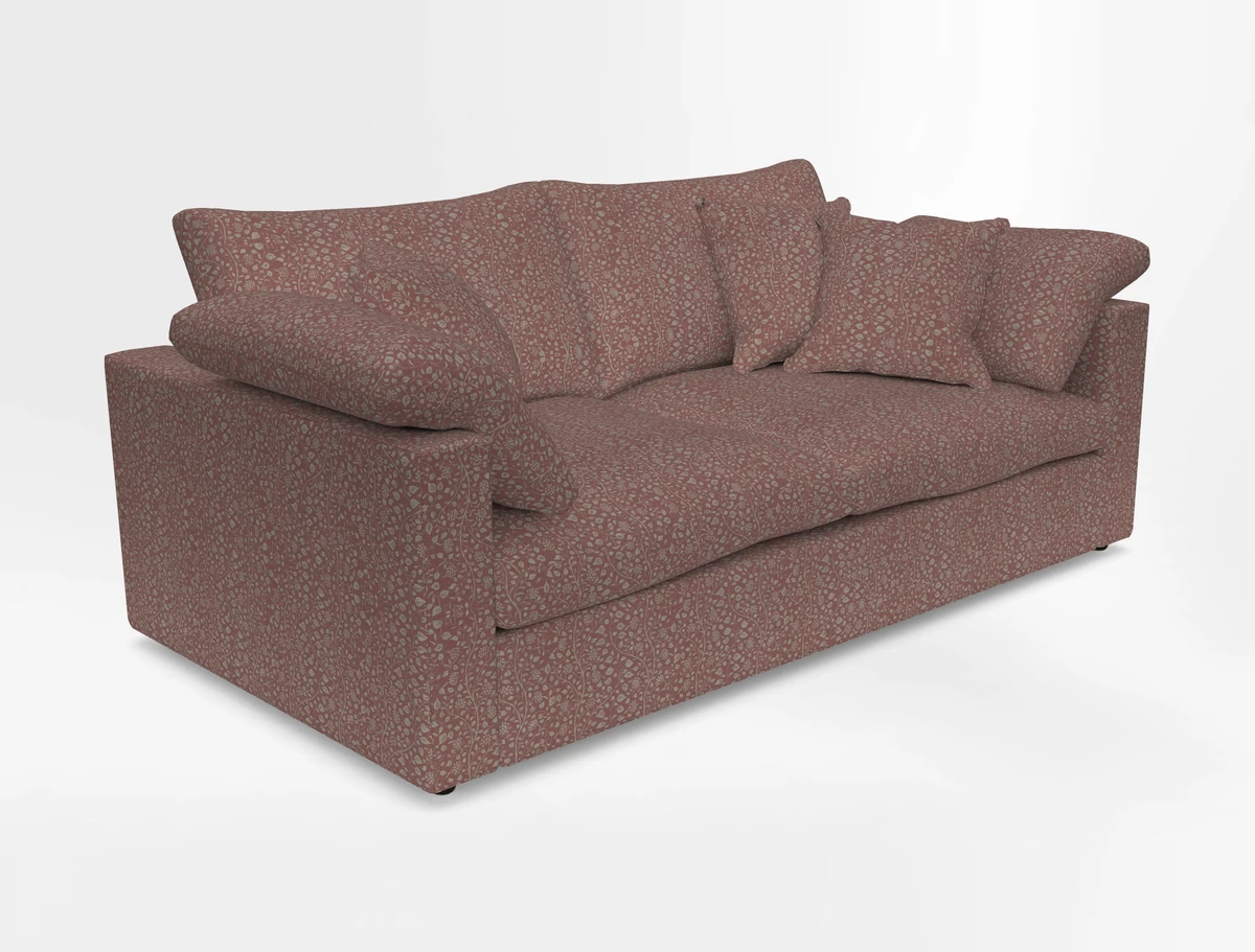 Big Softie Straight Arm 3 Seater Sofa in Sahara Chalk