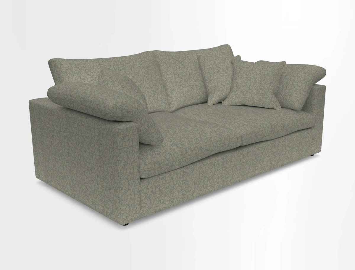 Big Softie Straight Arm 3 Seater Sofa in Sahara Chalk