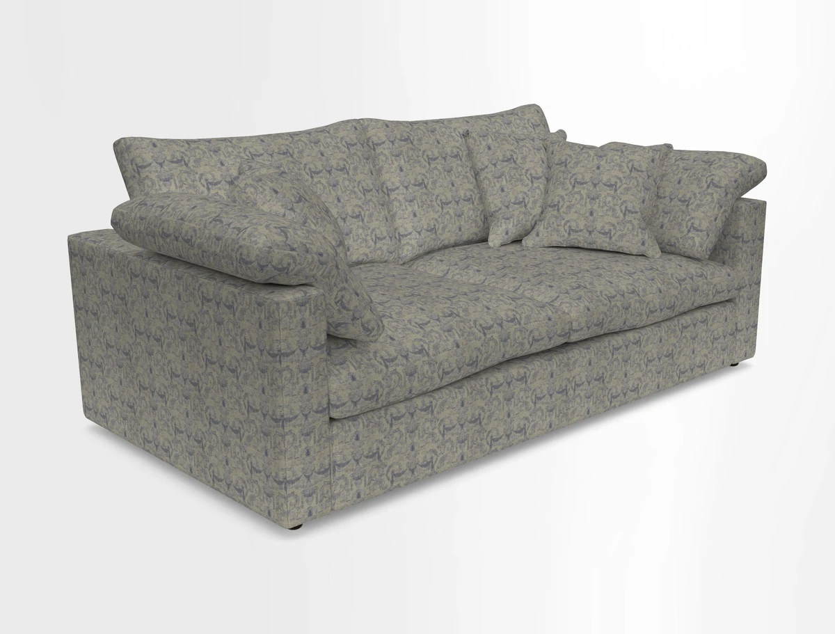 Big Softie Straight Arm 3 Seater Sofa in Sahara Chalk