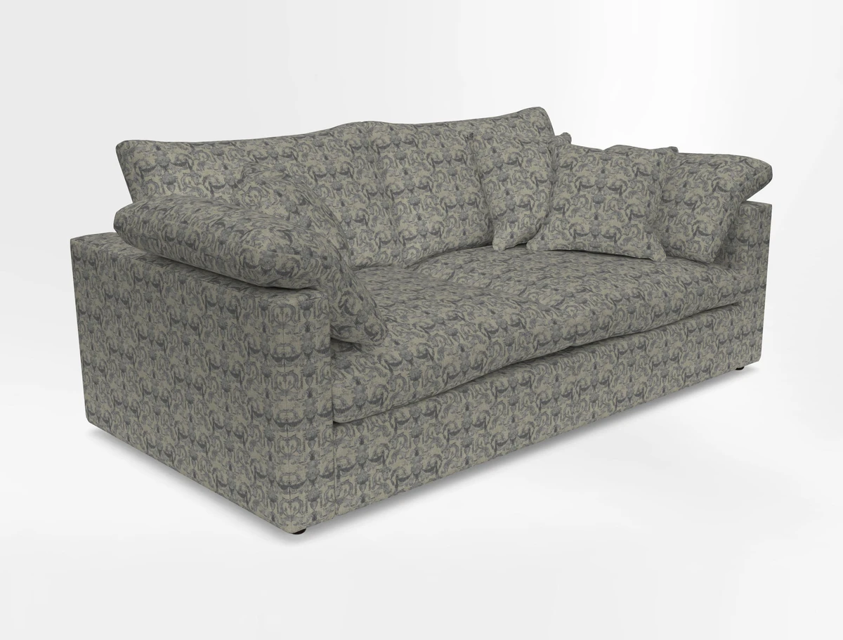 Big Softie Straight Arm 3 Seater Sofa in Sahara Chalk