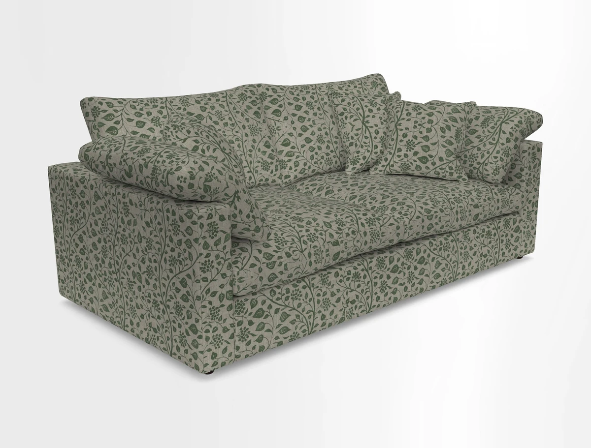 Big Softie Straight Arm 3 Seater Sofa in Sahara Chalk
