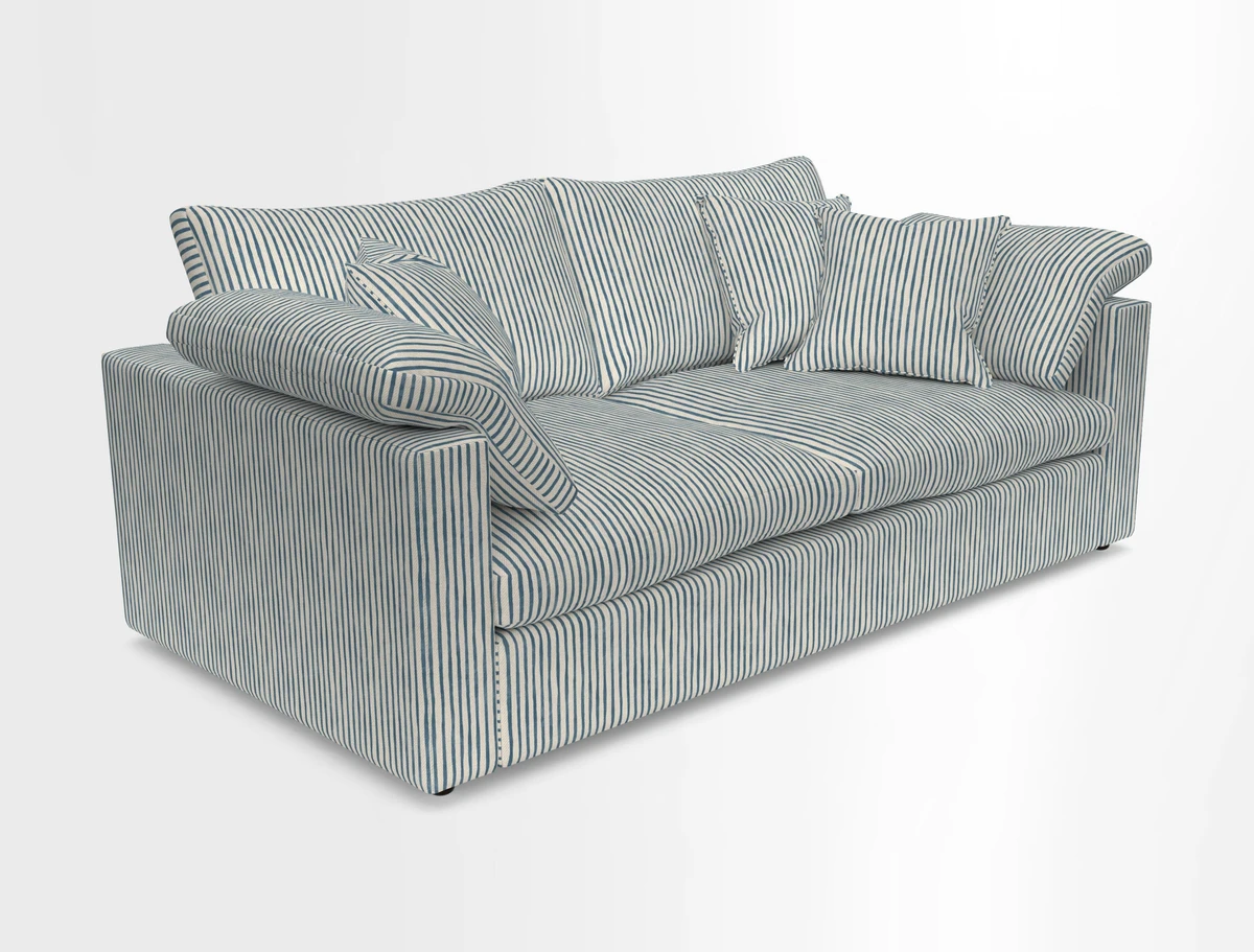 Big Softie Straight Arm 3 Seater Sofa in Sahara Chalk