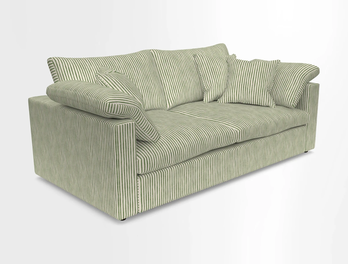Big Softie Straight Arm 3 Seater Sofa in Sahara Chalk
