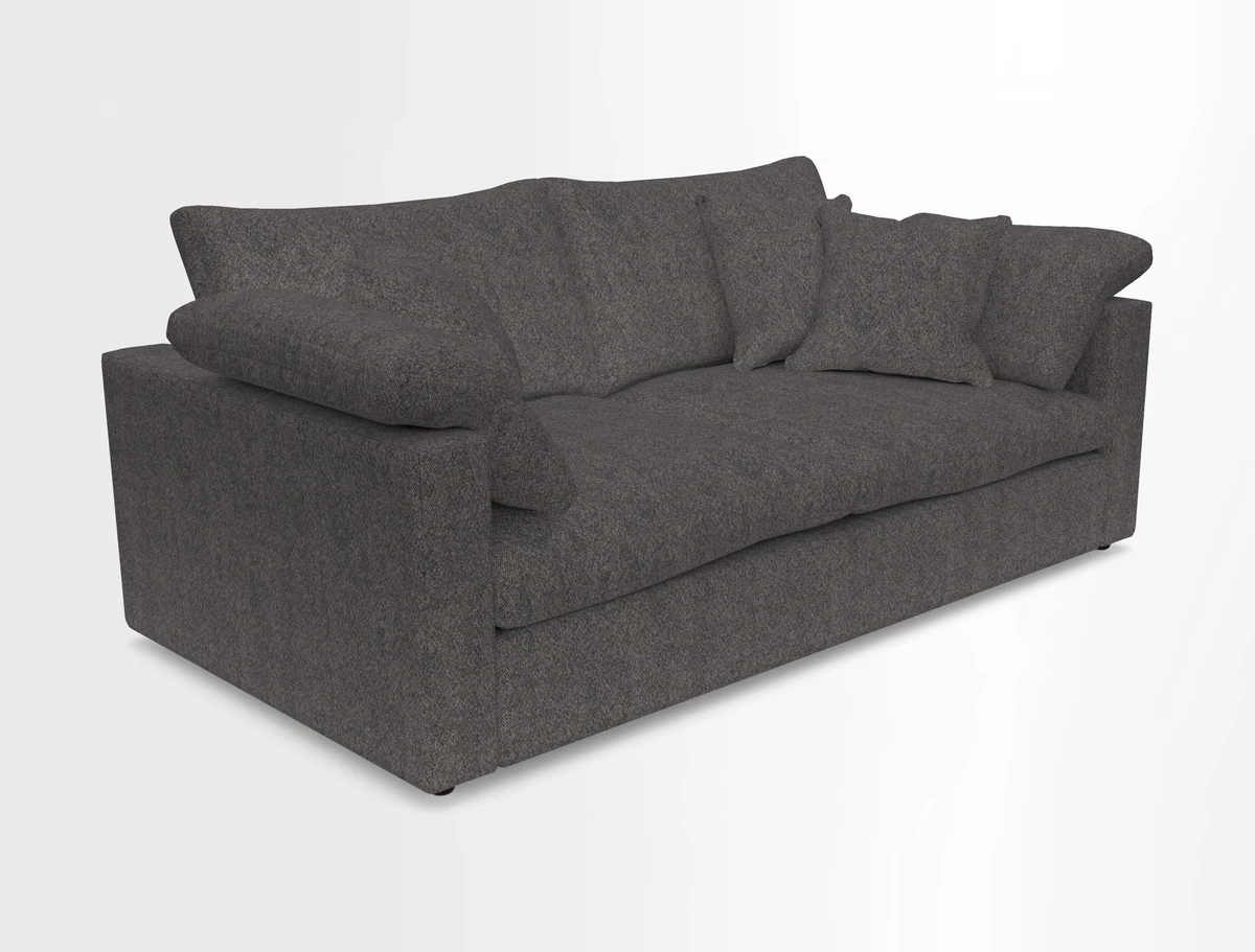 Big Softie Straight Arm 3 Seater Sofa in Sahara Chalk