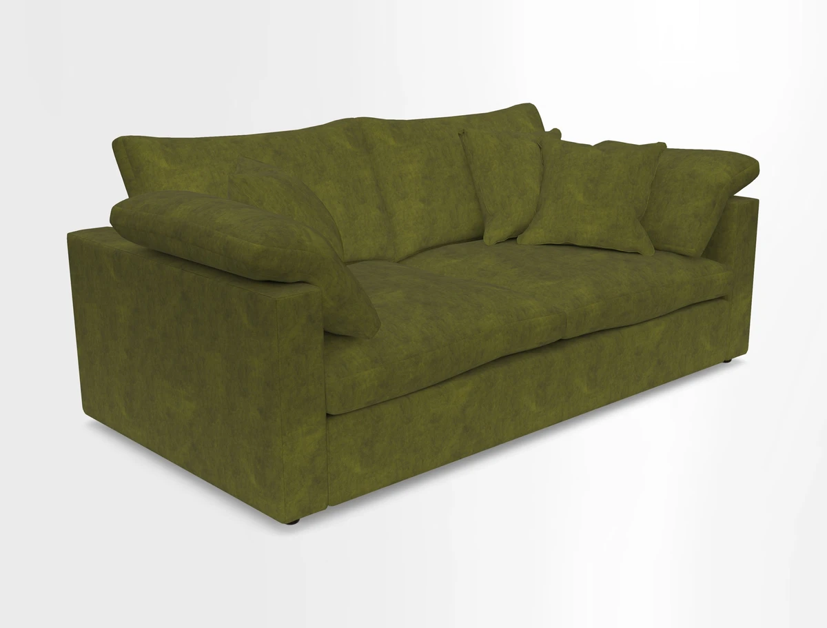 Big Softie Straight Arm 3 Seater Sofa in Sahara Chalk