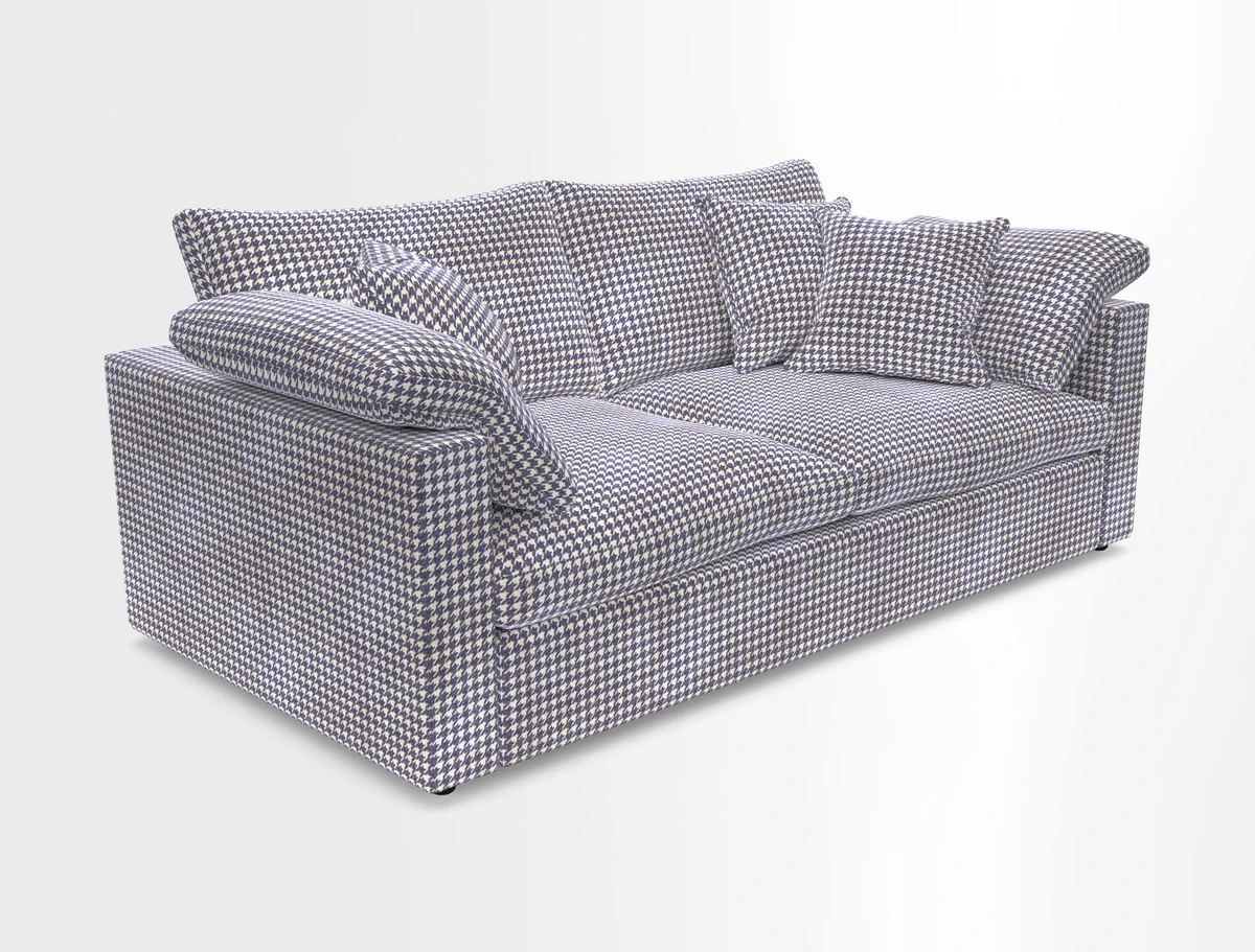 Big Softie Straight Arm 3 Seater Sofa in Sahara Chalk