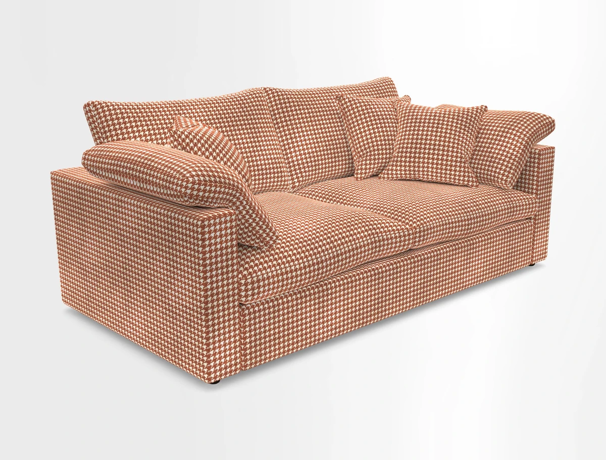 Big Softie Straight Arm 3 Seater Sofa in Sahara Chalk