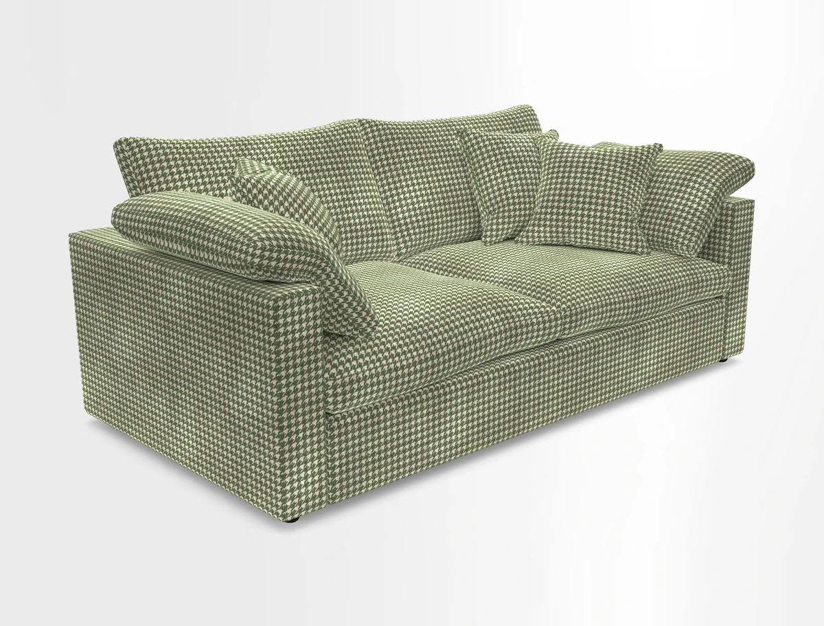 Big Softie Straight Arm 3 Seater Sofa in Sahara Chalk