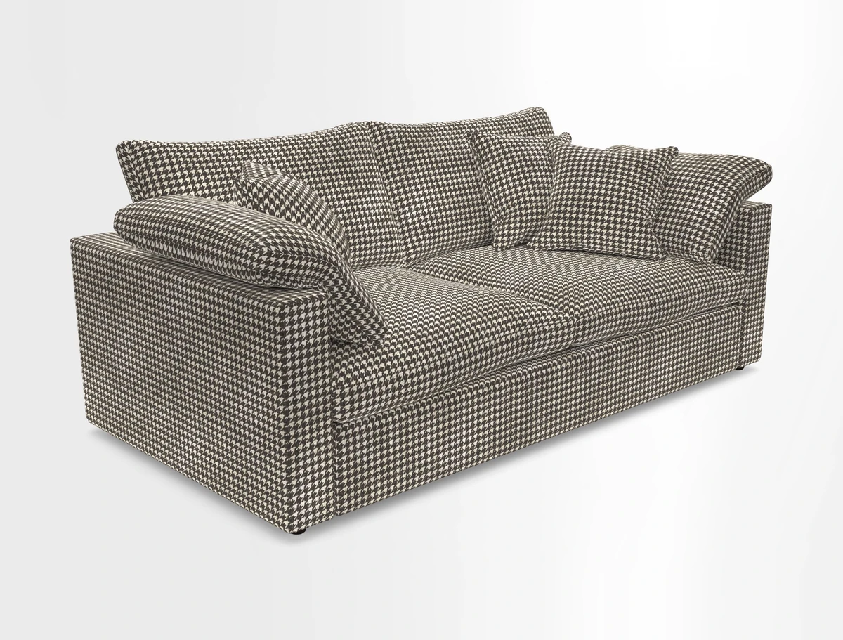 Big Softie Straight Arm 3 Seater Sofa in Sahara Chalk