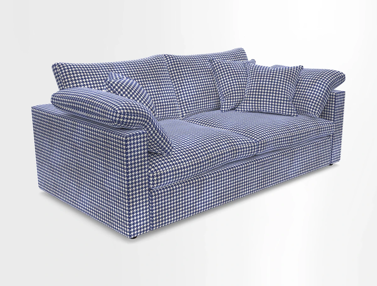 Big Softie Straight Arm 3 Seater Sofa in Sahara Chalk