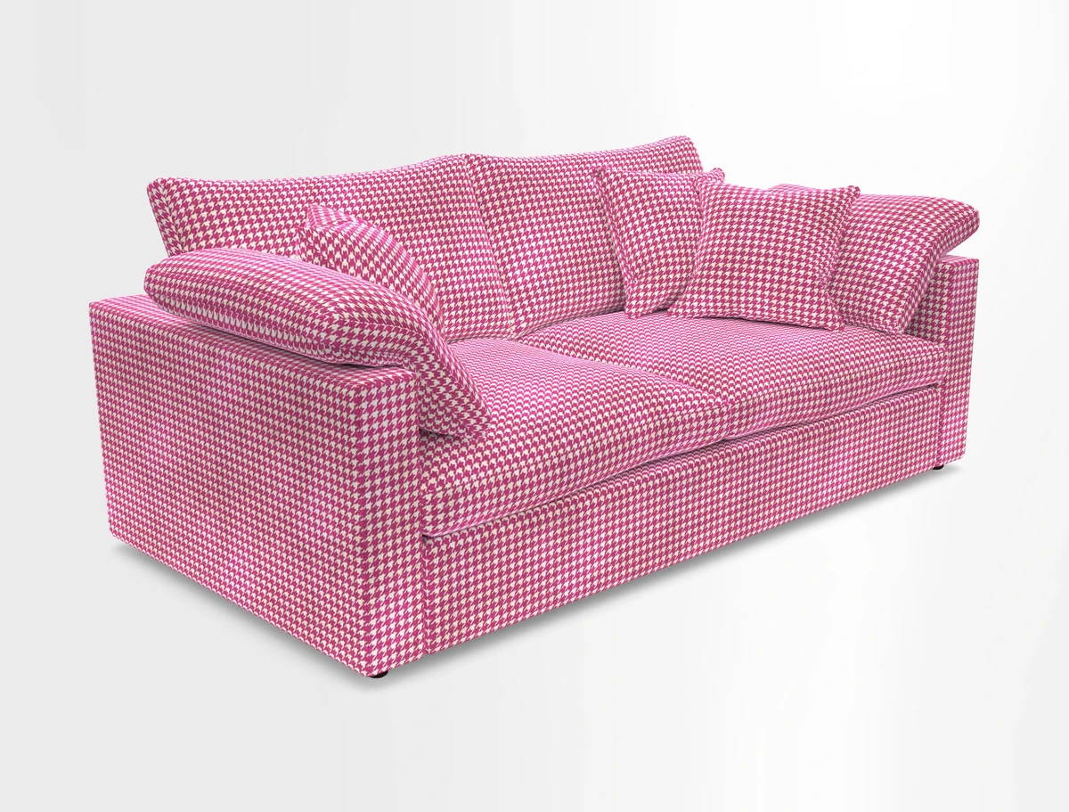 Big Softie Straight Arm 3 Seater Sofa in Sahara Chalk