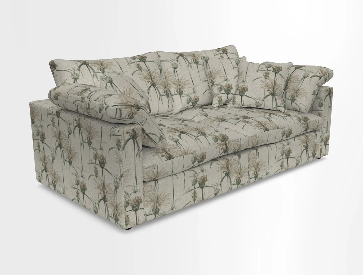 Big Softie Straight Arm 3 Seater Sofa in Sahara Chalk